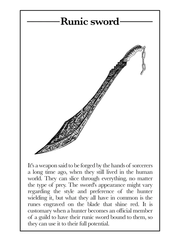 Runic sword description